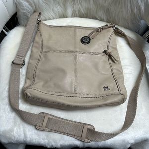 The Sak Lucia Leather Crossbody, Messenger, Shoulder Bag Nude Bag Purse